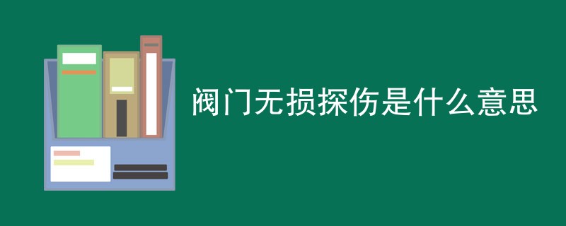 阀门无损探伤是什么意思