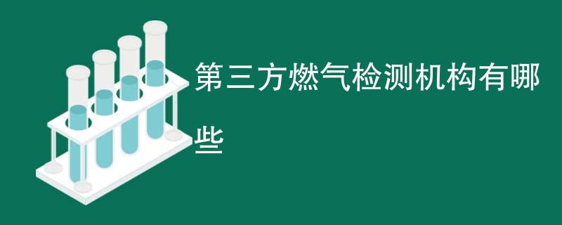 第三方燃气检测机构有哪些