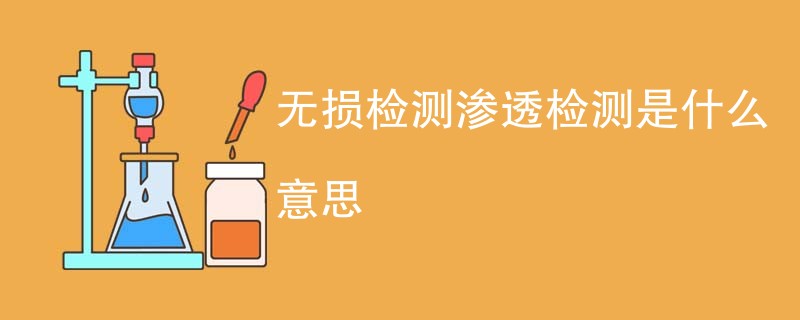 无损检测渗透检测是什么意思