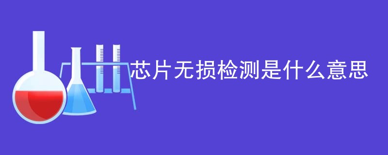 芯片无损检测是什么意思