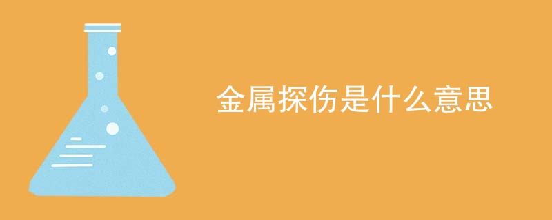 金属探伤是什么意思
